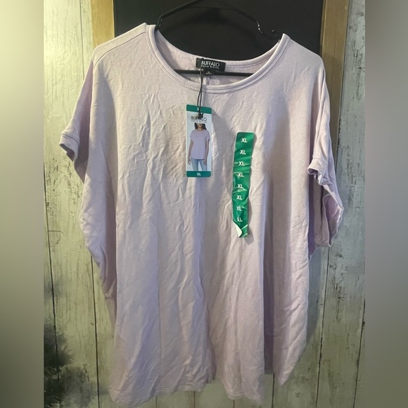 Buffalo David Bitton Tops - NWT Buffalo David Britton Lilac XL Short Sleeve Blouse